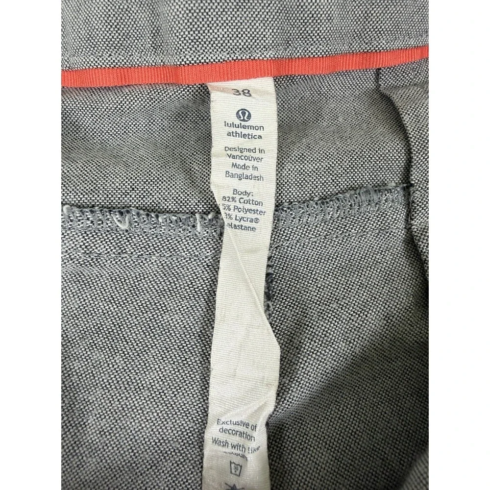 Lululemon Commission Shorts Men's 38 Gray Casual Performance Shorts